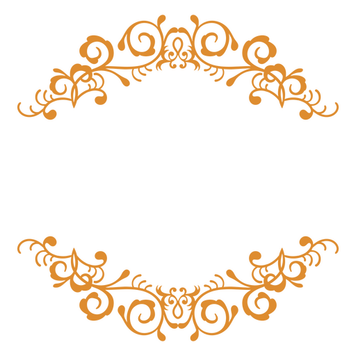 Baroque Victorian-style picture frame PNG Design