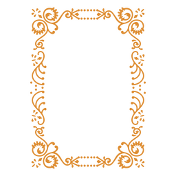 Ornate Victorian-style borders PNG Design