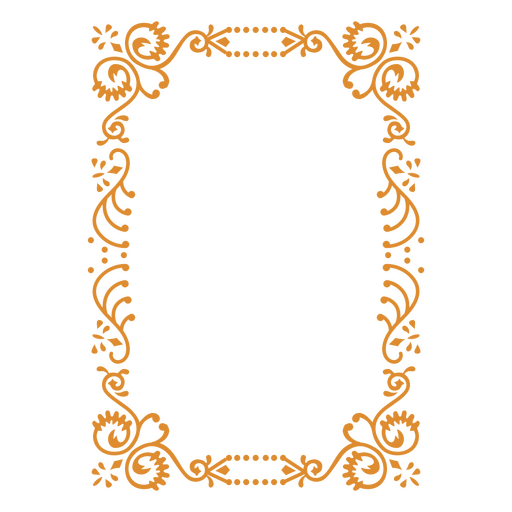 Ornate Victorian-style borders PNG Design