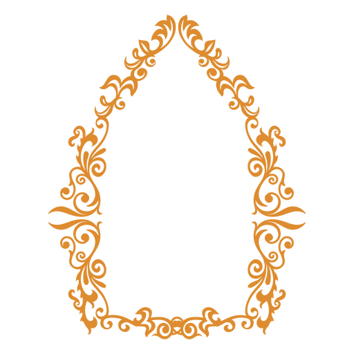 Regal Victorian decorative border PNG Design