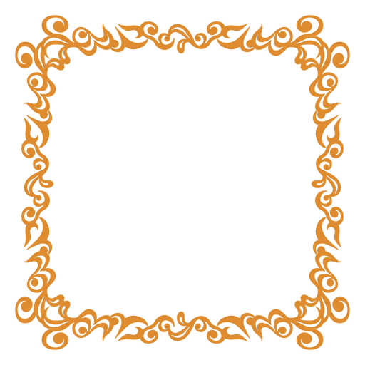 Borda decorativa vitoriana clássica Desenho PNG
