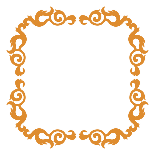 Victorian-style mirror frame PNG Design