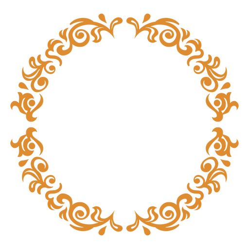 borda decorativa em estilo vitoriano Desenho PNG
