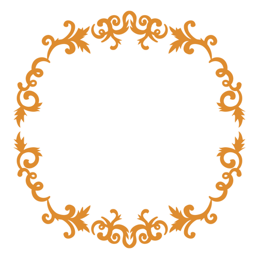 Moldura elaborada em estilo vitoriano Desenho PNG