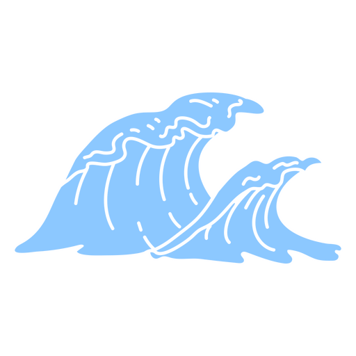 Waves in a water park PNG Design