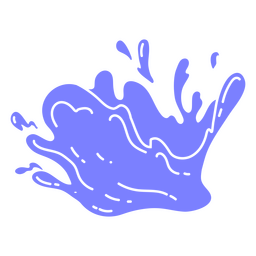 Salpicos de onda em um parque aquático Desenho PNG