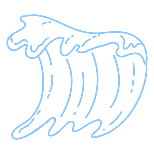 Amusement park's waves PNG Design