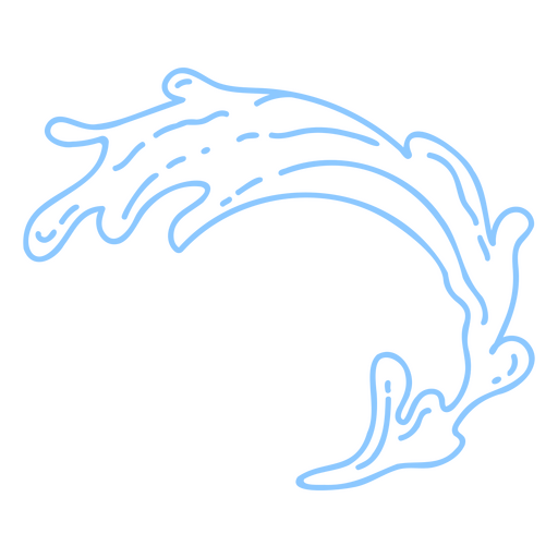 Splashing waves in a waterpark PNG Design