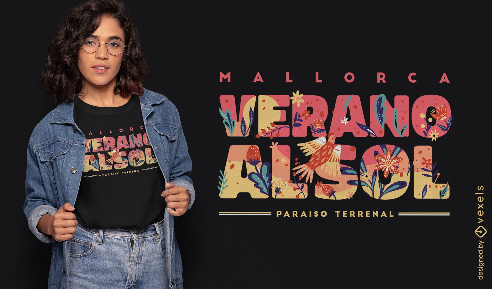 Design de t-shirt de citação de férias de verão de Maiorca