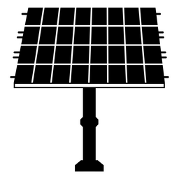 Solar panel producing energy PNG Design