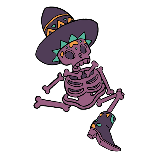 Recordando la tradición mexicana del Día de Muertos Diseño PNG