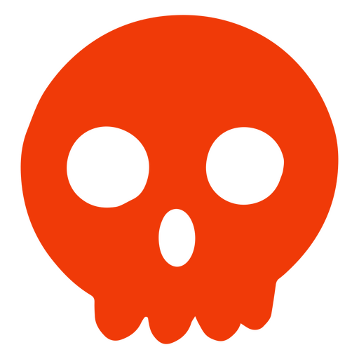 An evocative skull silhouette to evoke the Day of the Dead PNG Design
