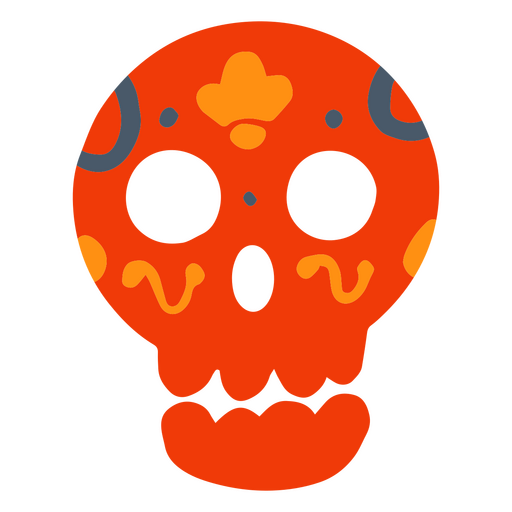 Skull design to commemorate the Day of the Dead PNG Design