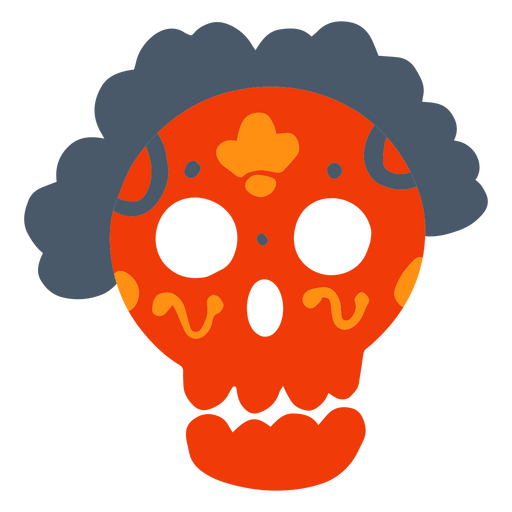 Diseño de calavera del día de los muertos. Diseño PNG