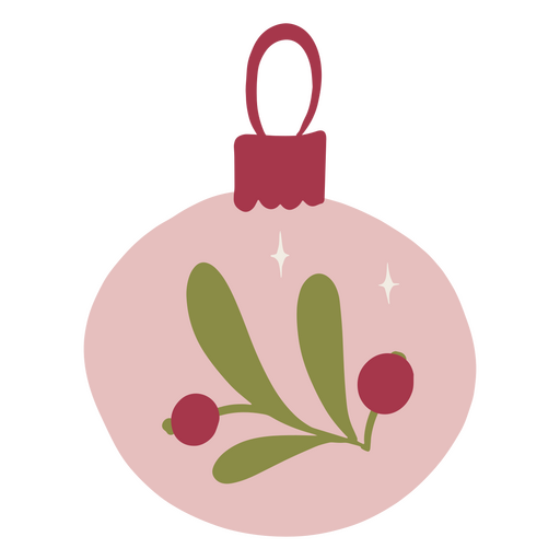 Christmas tree traditional ornaments PNG Design