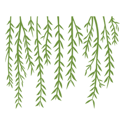 Weeping willow wall art PNG Design