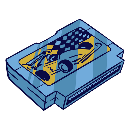 Klassische Videospielkassette PNG-Design