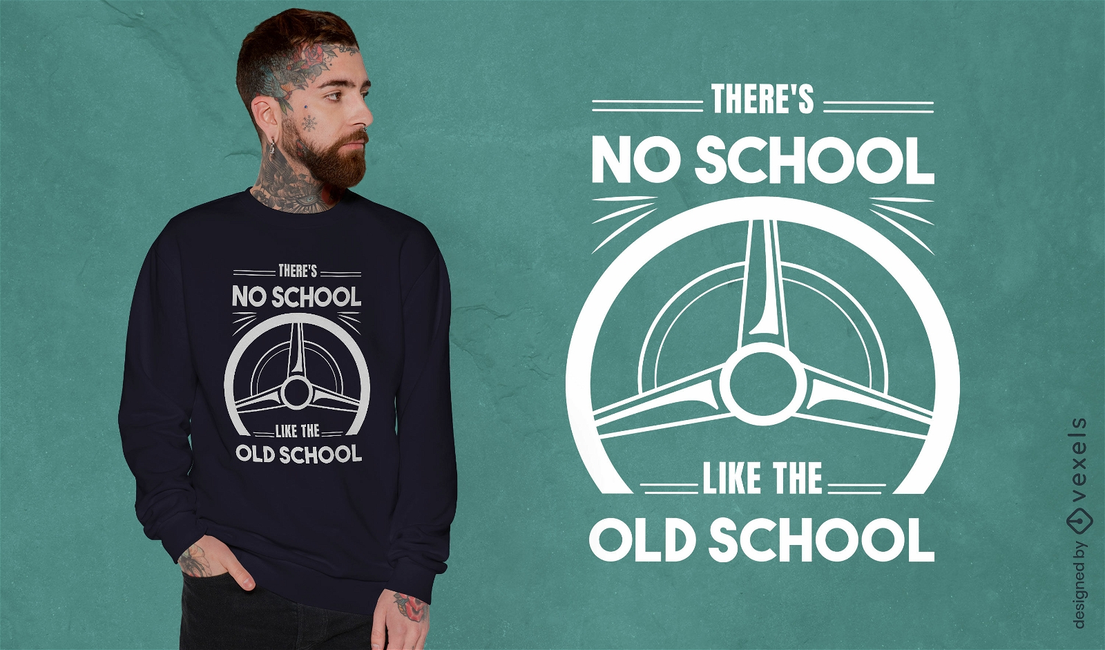 Design de camiseta de carros da velha escola