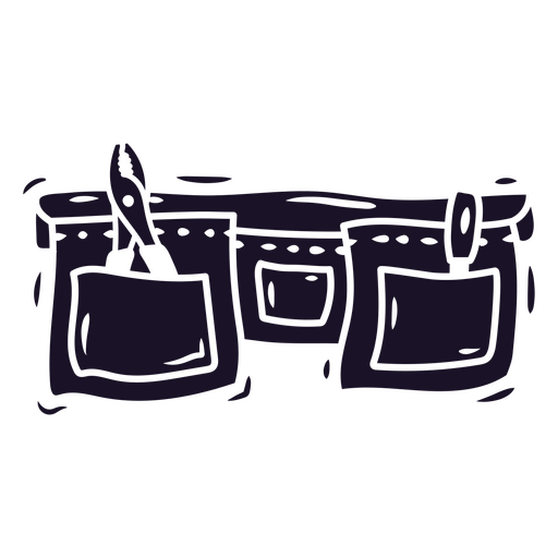 Figura de bolsa de herramientas Diseño PNG