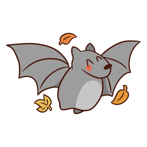 Cute bat color stroke fall