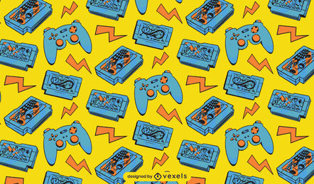 Joysticks und Blitzmusterdesign