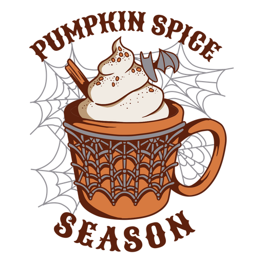 Pumpkin spice season PNG Design
