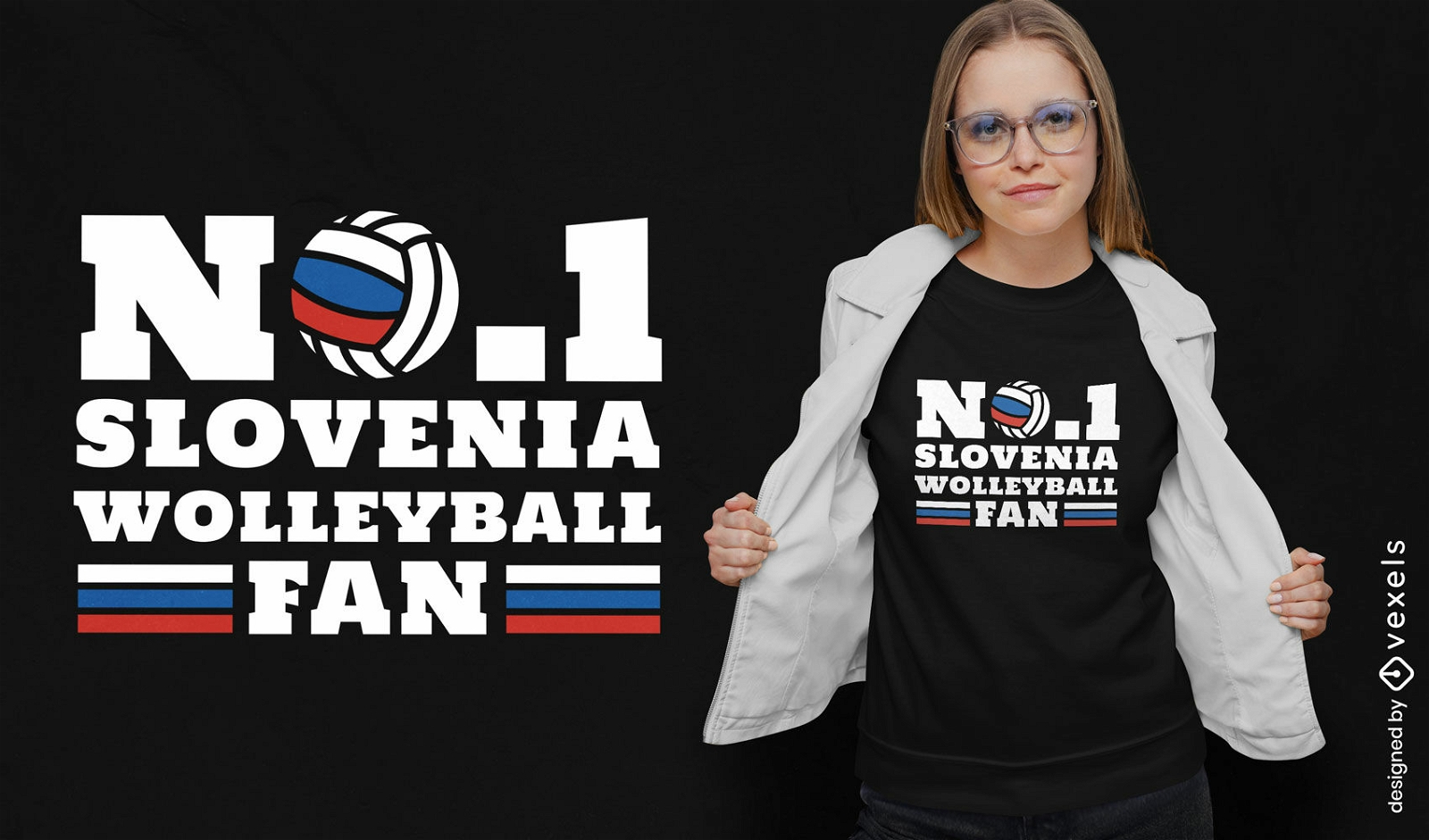 Design de camiseta esportiva de vôlei da Eslovênia