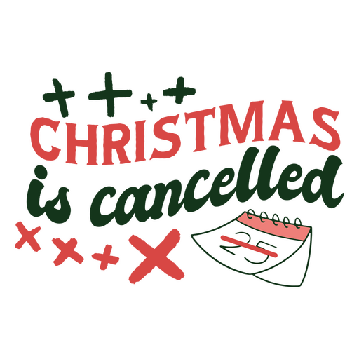 Anti Christmas lettering jokes PNG Design