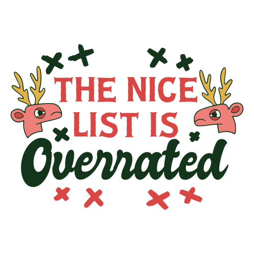 Anti-Weihnachts-Wortspiele PNG-Design