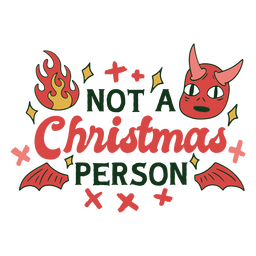AntiWeihnachtsSchriftzugAufkleber PNG Und SVGDesign Für TShirts