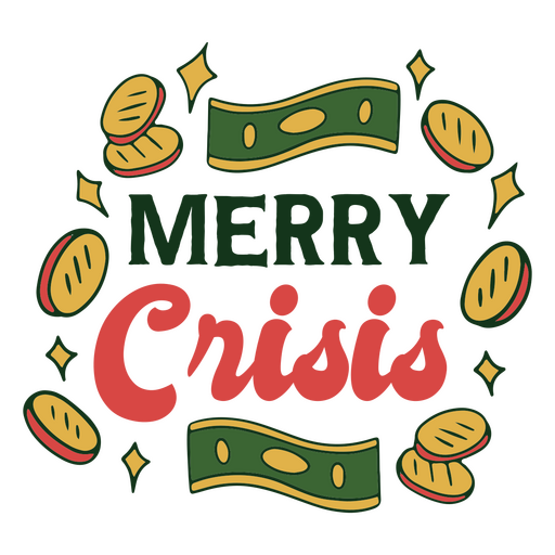 Anti Christmas play on words PNG Design