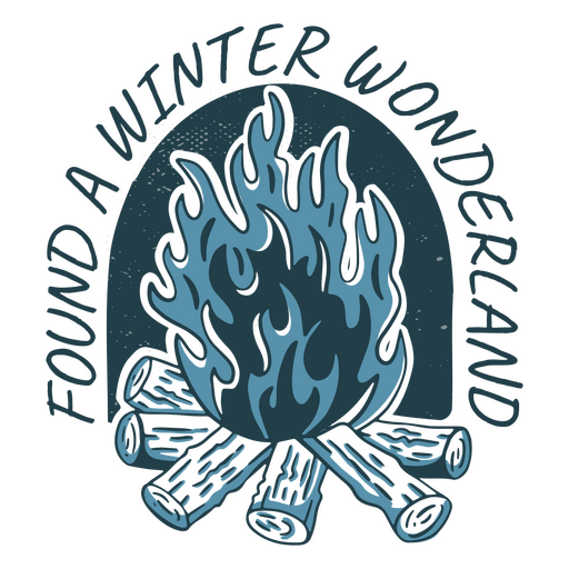 Found a winter wonderland lettering mount PNG Design
