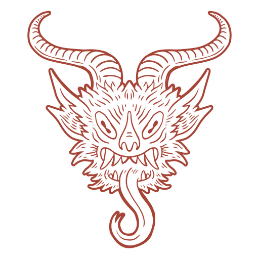 demônio aterrorizante Desenho PNG