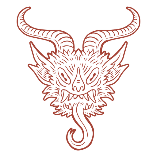 Terrifying demon PNG Design