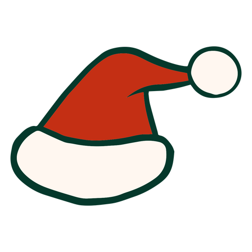 Santa's Christmas hat PNG Design