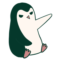 Weihnachtspinguin PNG-Design