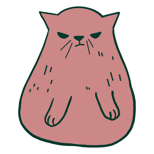 Christmas pink cat PNG Design