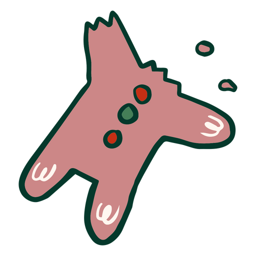 Headless ginger cookie PNG Design