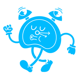Psychedelische ausgeschnittene Uhr PNG-Design