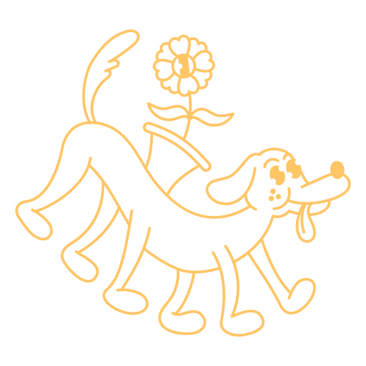 Desenho de cachorro de seis pés Desenho PNG