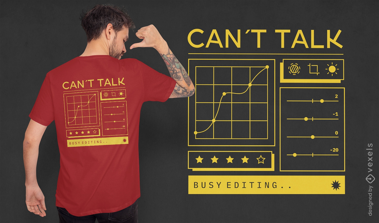 Can't talk I'm busy editing t-shirt design