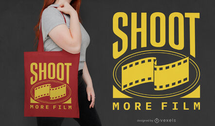 Design de bolsa de fotografia de filme