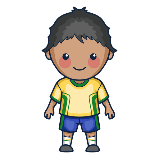 Little soccer player PNG Design