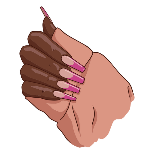 Arte de mejora de diseño de uñas Diseño PNG