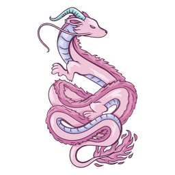 Magnificent asian dragon PNG Design