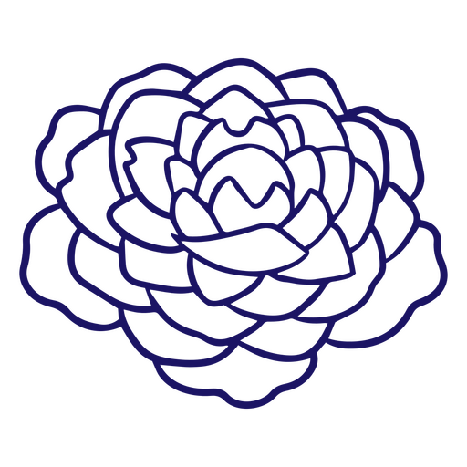 Delicate flower with gorgeous petals PNG Design