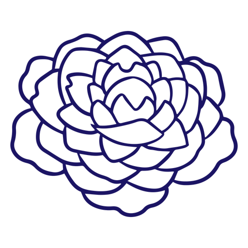 Zarte Blume mit wunderschönen Blütenblättern PNG-Design