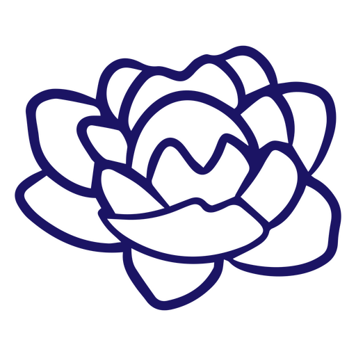 Anspruchsvolle Blume mit zarten Blütenblättern PNG-Design