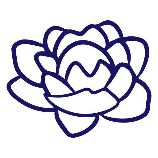 Sophisticated flower with delicate petals PNG Design