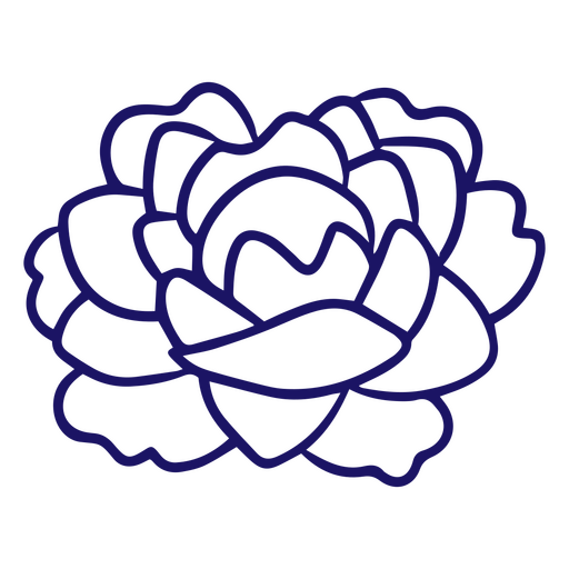 Kostbare Blume mit auffälligen Blütenblättern PNG-Design